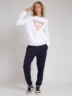 Guess Sweater Driehoek Logo Wit