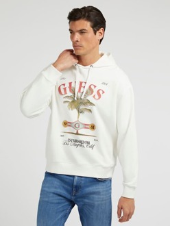 Guess Sweater Logo Voorkant Wit multi