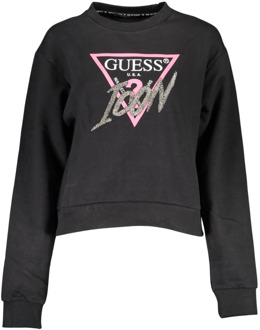 Guess Sweater Logodriehoek Stras Zwart - XS