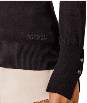 Guess Sweater Met Crewneck Zwart - XS