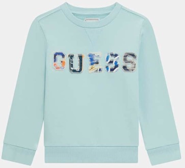 Guess Sweater Met Logo Op De Voorkant Lichtblauw - 5