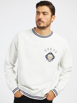Guess Sweater Met Logo Op De Voorkant Wit - S