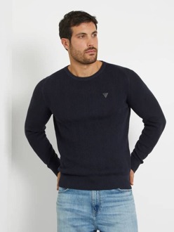 Guess Sweater Met Ronde Hals Donkerblauw - XXL