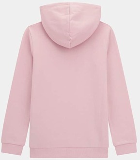 Guess Sweatshirt Met Capuchon Gelamineerd Driehoeklogo Roze - 14