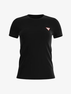 Guess T-shirt black triangle Zwart - M