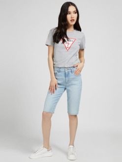 Guess T-Shirt Driehoeklogo Grijs - M