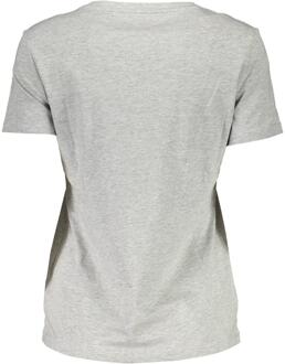 Guess T-Shirt Driehoeklogo Grijs - XS