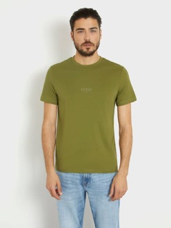 Guess T-Shirt Klein Logo Groen - S