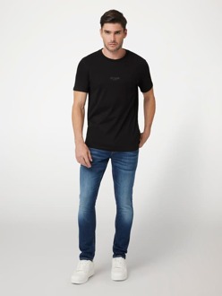 Guess T-Shirt Klein Logo Zwart - M