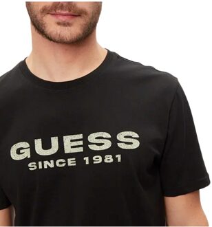 Guess T-shirt Korte Mouw Guess CN GUESS LOGO" Zwart - S, M, L, XL