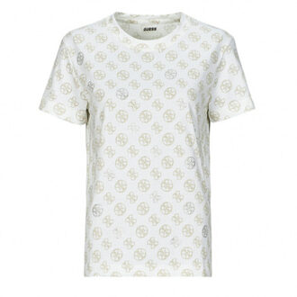 Guess T-shirt Korte Mouw Guess NOMIE 4G" Wit - S, M, L, XS