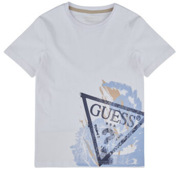 Guess T-shirt Korte Mouw Guess ORGANIC COTTON JERSEY" Wit - 8 ans,10 ans,12 ans,14 ans,16 ans,18 ans