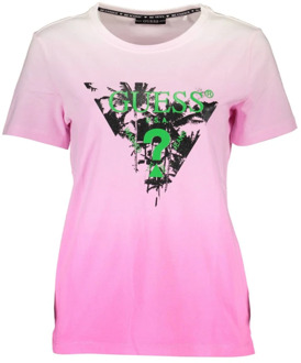 Guess T-shirt Korte Mouw Guess  SS CN PALMS TEE