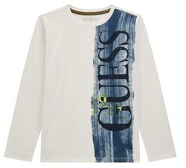 Guess T-Shirt Lange Mouw Guess LS T SHIRT" Wit - 10 ans,12 ans,14 ans,16 ans