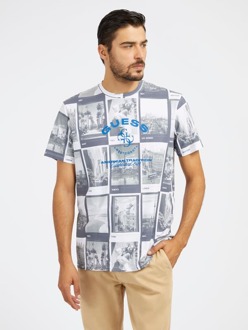Guess T-Shirt Met All-Over Print Wit multi - XL