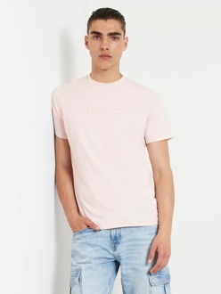 Guess T-Shirt Met Geborduurd Logo licht roze