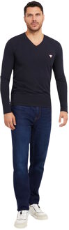 Guess T-Shirt Met Lange Mouwen Blauw - XL
