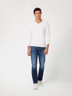 Guess T-Shirt Met Lange Mouwen Wit