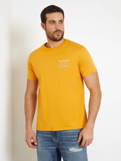 Guess T-Shirt Met Print Op De Achterkant Oranje - S