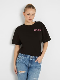 Guess T-Shirt Met Print Op De Achterkant Zwart - XL