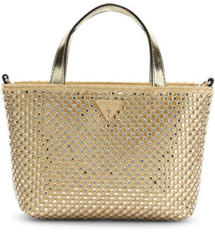 Guess Tasmin mini tote tas Goud - One size