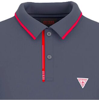 Guess Tech herenpoloshirt - maat M Blauw