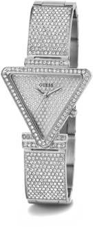 Guess Triangle Fame Roestvrijstalen Horloge Guess , Gray , Dames - ONE Size