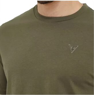 Guess Triangle G T-shirt voor heren Donkergroen - S