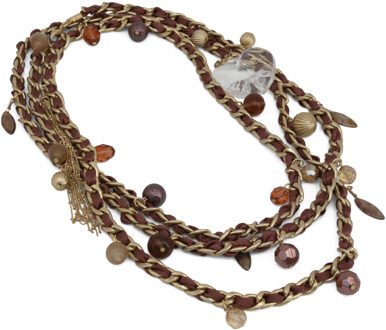 Guess UF306200 Guess ketting bruin