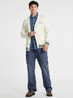 Guess Varsity-Vest Met Geborduurd Logo Wit