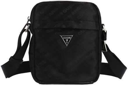 Guess Venezia Crossbody W Front Zip black Herentas Zwart - H 18 x B 14 x D 5