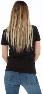 Guess Versierde Logo Korte Mouwen T-shirt - maat Zwart