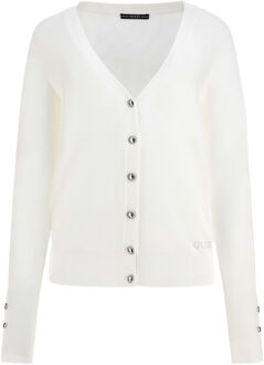 Guess Vest In Gemengd Viscose Wit - L