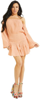 Guess Vestido Debby L/S Dress Guess , Oranje , Dames - L,M