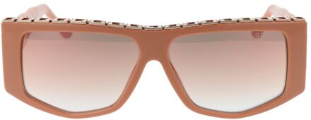 Guess Vierkante Frame Zonnebril Koraal