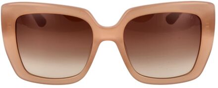 Guess Vierkante Frame Zonnebrillen Bruin