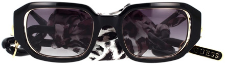 Guess Vierkante zonnebril met sjaal Guess , Black , Dames - 53 MM