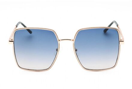 Guess Vierkante Zonnebril met Touw Detail Blauw