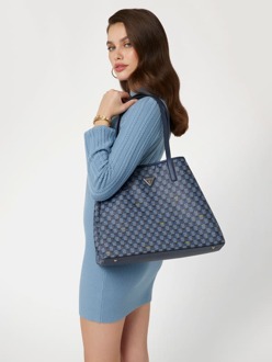 Guess Vikky Maxi Shopper Geometrisch Blauw - T/U