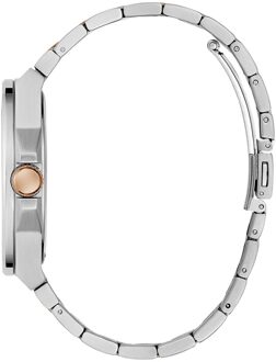 Guess Vinyl Heren Horloge Multi GW0789G4 - maat Zilver en goud