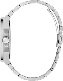Guess Vinyl Heren Horloge Multi GW0833G3 Zilver en goud