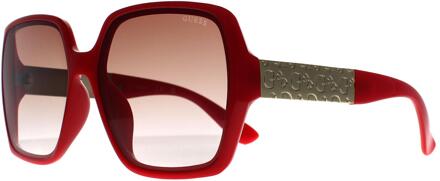 Guess Vlinder Dames Glimmend Rood Bruin Kleurverloop GO00031