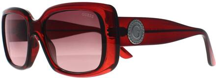 Guess Vlinder Transparant Rood Bruin Kleurverloop GF6167 - maat