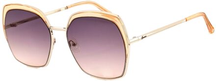 Guess Vrouwen Zonnebril 59/18/145 mm Metaal Goud - One Size