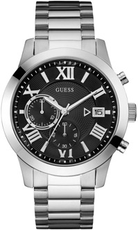 Guess Watches Heren Horloge W0668G3 - staal - zwart - Ø 45 mm