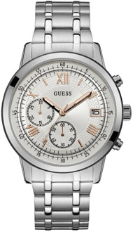 Guess Watches W1001G1 - Horloge - Heren - Staal - Zilverkleurig -  ⌀ 44 mm