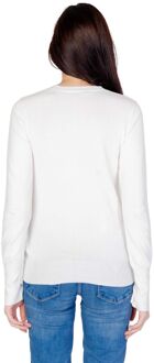 Guess Wit Langmouw Gebreid voor Vrouwen Guess , White , Dames - 2Xl,Xl,L,M,S,Xs