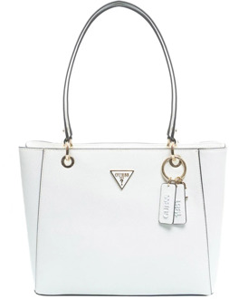 Guess Witte Eco Leren Rits Tas Guess , White , Dames - ONE Size