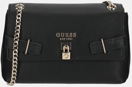 Guess Yesba convertible crossbody tas black Zwart