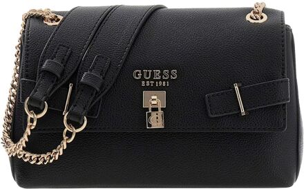 Guess Yesba Convertible Xbody Flap black damestas Zwart - H 13 x B 22 x D 10 cm